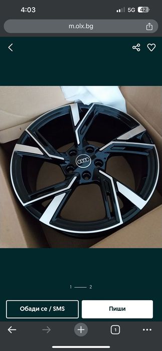 Джанти с гуми за Ауди 19”цола / Audi a4,a5,a7