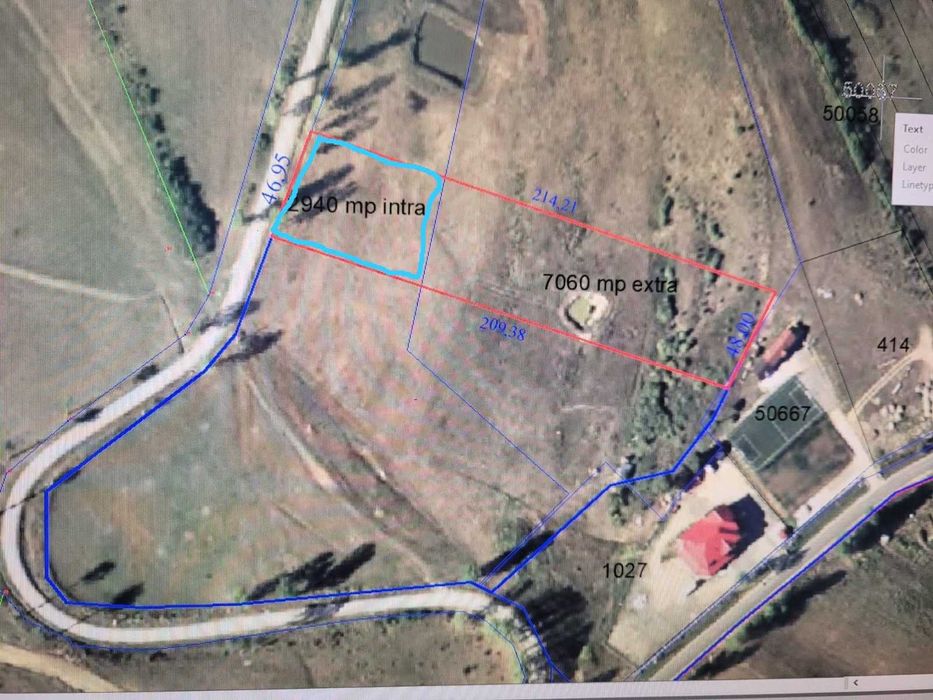 Teren intravilan pe dealul Girceiului 1600 Euro/ar