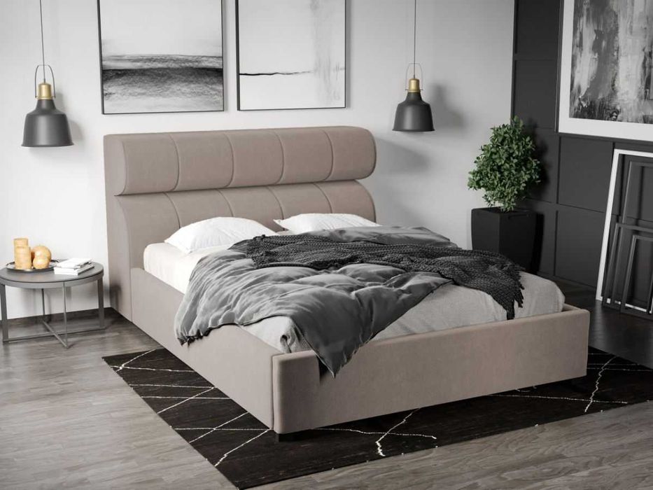 Pat Tapitat Galileo Bej Jasmine 22 somiera rabatabila+lada depozitare