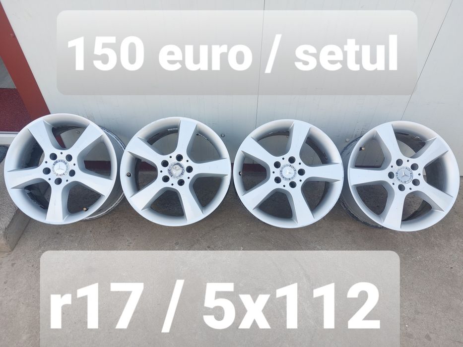 Jante aluminiu originale r17 / Mercedes Vw Audi Skoda Seat / 5x112