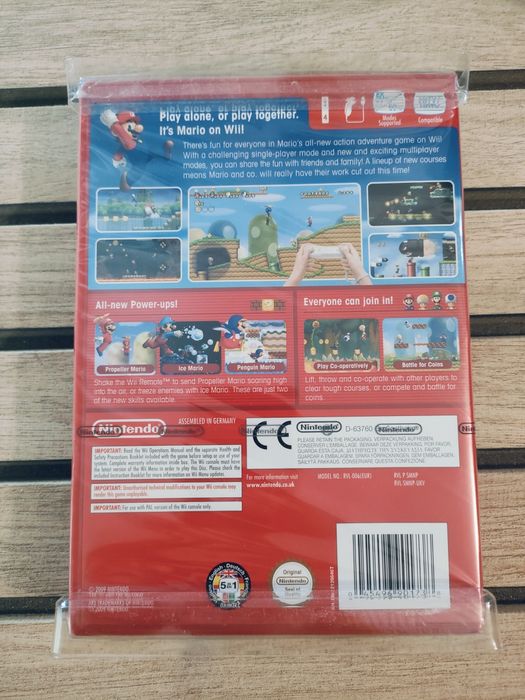Joc Consola Wii NOU Sigilat New Super Mario Bros. Wii Coin Box Limited Edition
