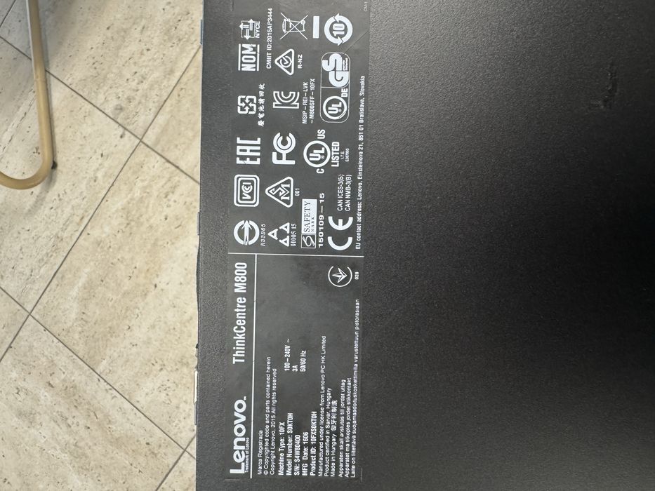 Vand Lenovo ThinkCentre  M800  i5 6500 3,20Ghz