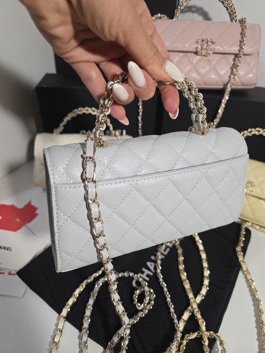 Налична чанта Chanel Kelly 25S синя