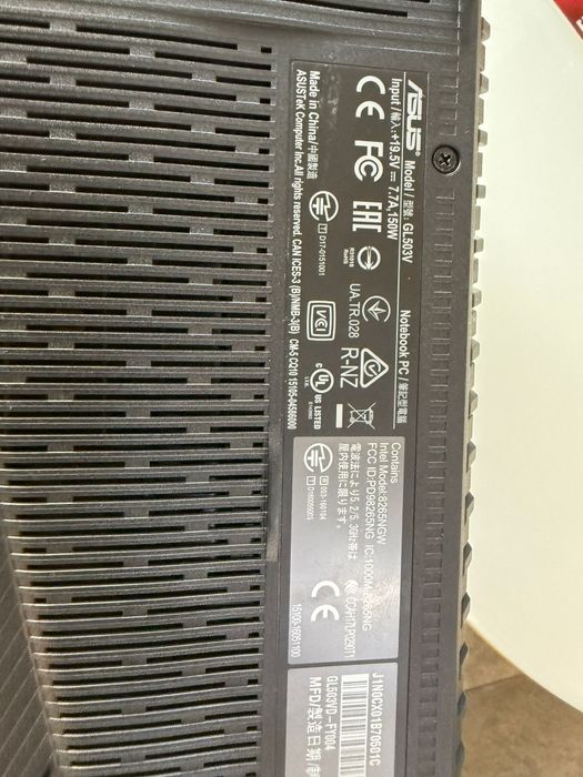 Asus Rog GL503V Amanet BKG