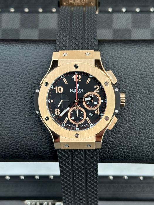 Hublot Big Bang Gold Chronograph Black Dial 44mm – Ref. 301.PX.130.RX