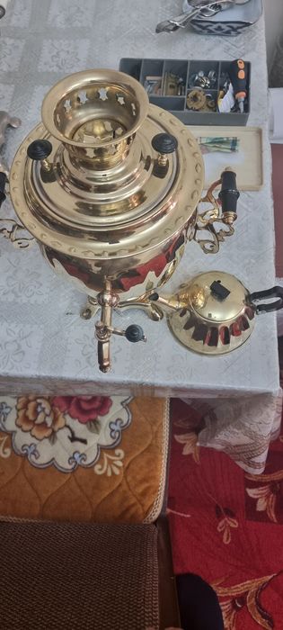 Самовар советский латун самавар янги
