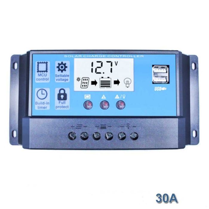 Regulator Controller Panou Solar  30A  12V/24V