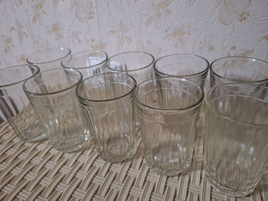 Граненые стаканы и рюмки ссср.