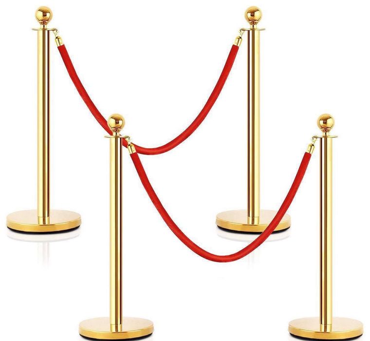 Аренда ограждения стойки с лентой красная дорожка. Przdentskiy stoyka