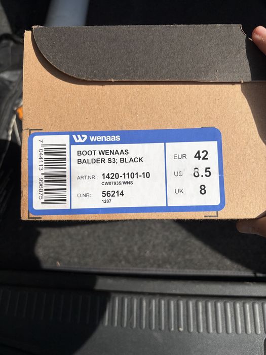 Bocanci Protecție WENAAS Balder NOI – Sistem BOA – S7L / HRO – Mărimea 42