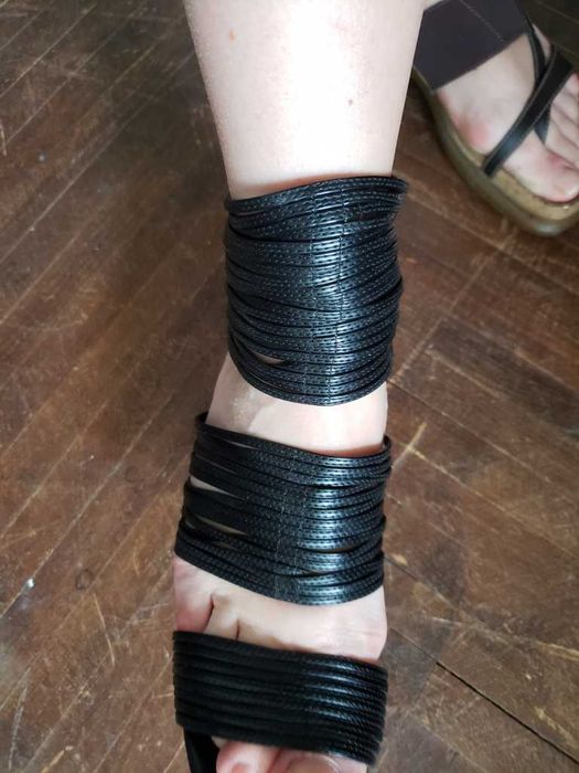 ZARA сандали с висок ток