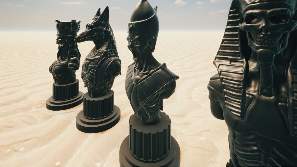 Шахматы, изготовлены на 3d принтере