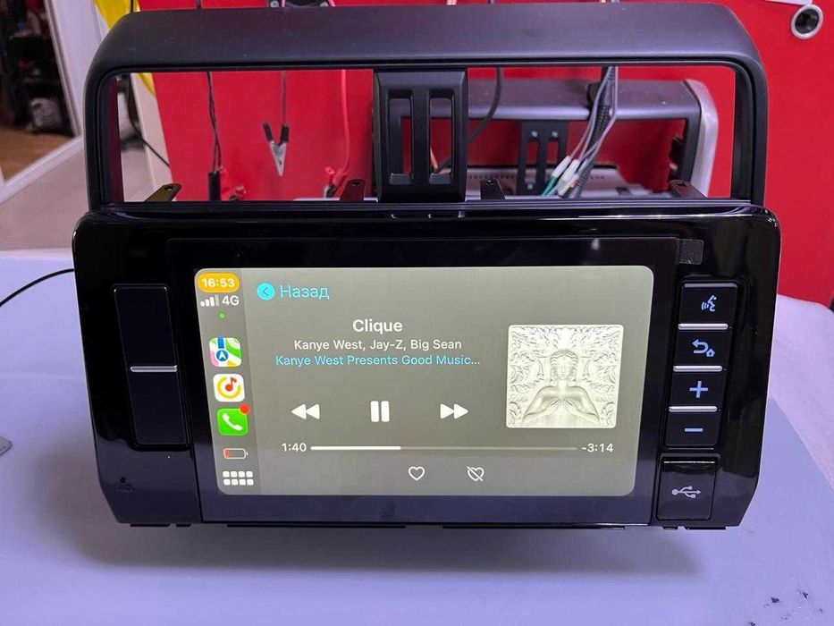 Проигрыватель магнитола Toyota Prado 150 оригинал CarPlay Android Auto