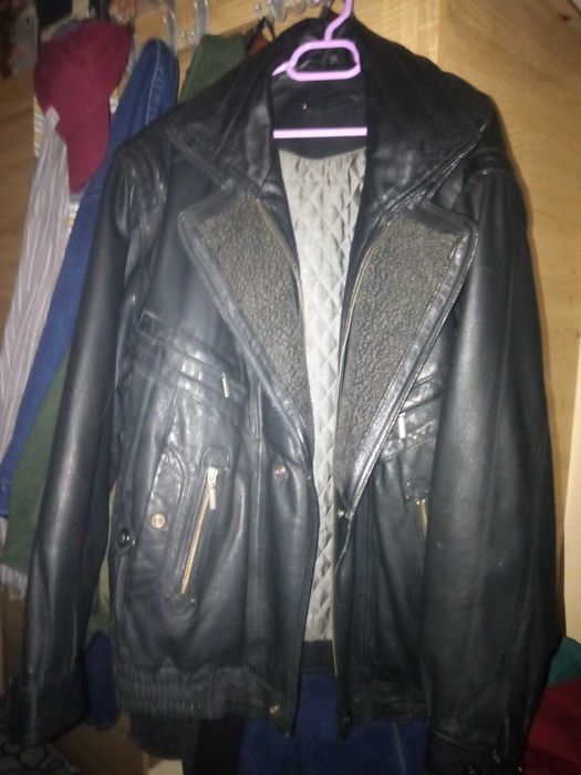 Geacă din piele CANDA-C&A,Neagră,De iarnă.XXL