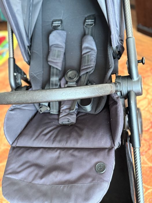 Carucior sport Cybex Melio CARBON plus scoica Cybex Aton M I-size