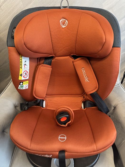 Scaun auto rotativ, Coccolle Atira, iSize 40-150 cm, Cinnamon Brown