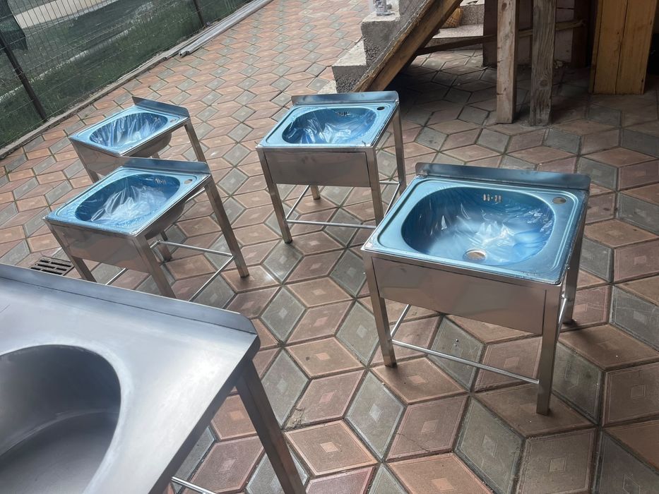 Masa inox cu blat pentru transare