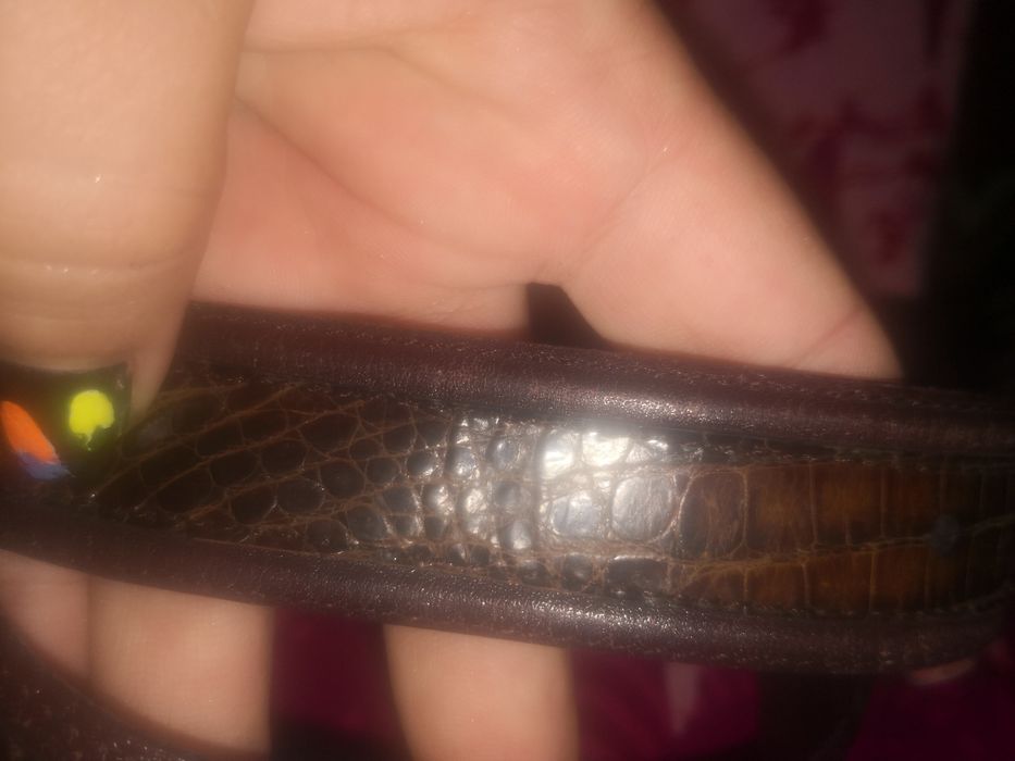 Curea din piele naturală de crocodil 110cm