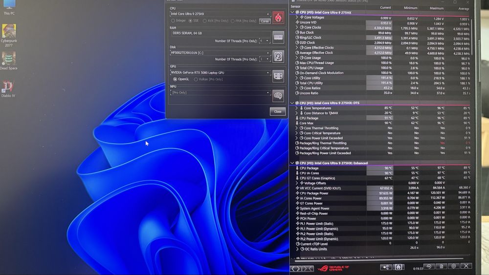 Asus Rog Strix Scar 18 2025 RTX 5080, ultra 9 275HX