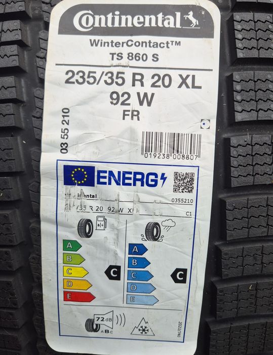 Set 4buc 235/35 R20 92W XL Continental WinterContact TS860 S M+S iarnă