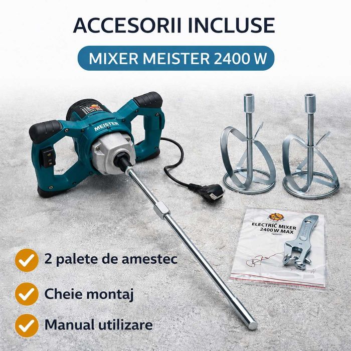 Mixer Electic MEISTER 2400W – Putere Maxima