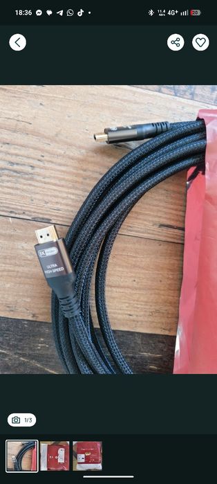 Cablu HDMI 2.1 Certificat Ubluker 8K 60Hz / 4K 120Hz – 7.6m