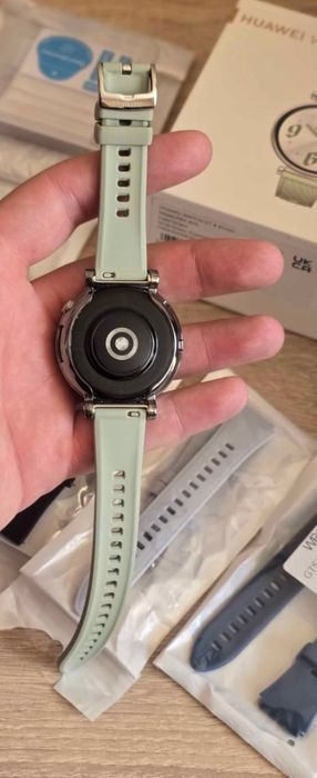 Huawei Watch GT 4 (41 мм, Stainless Steel Case, зелена каишка)