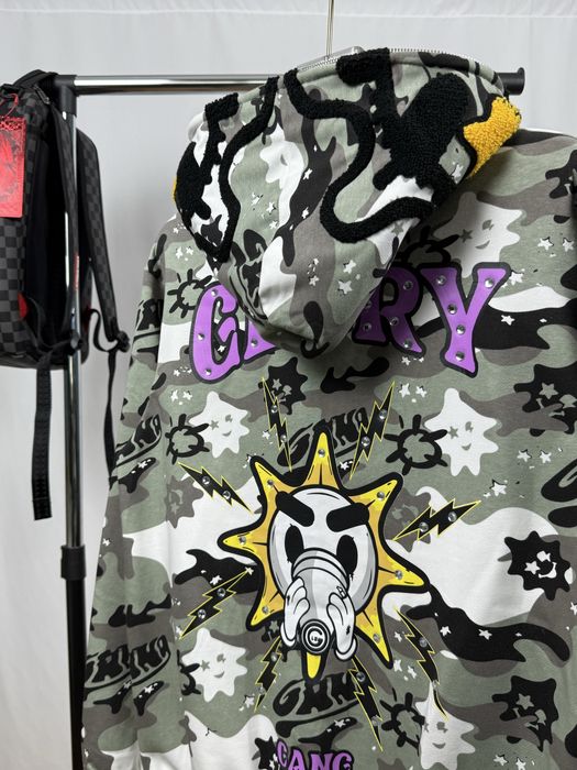 Glo Gand Camo Hoodie | Hanorac GloGang | Bape