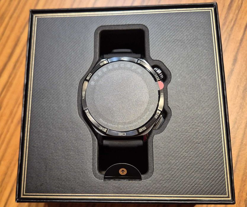 Ceas Smartwatch Huawei Watch GT 5, 46MM, Black Fluoroelastomer Strap, nou, cu garantie