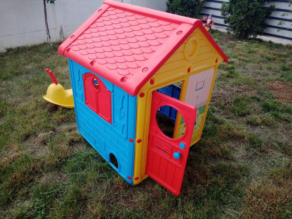 Căsuța gradina copii și melc balansoar