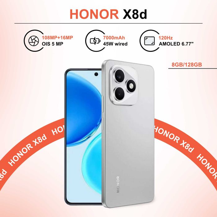 Honor x8d Yengi 1 Yil Rasmiy Kafolati Bilan