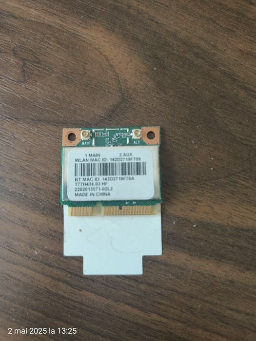 Vând placă wireless laptop Acer aspire E1