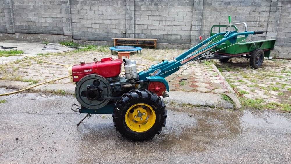 Мотоблок с прицепом