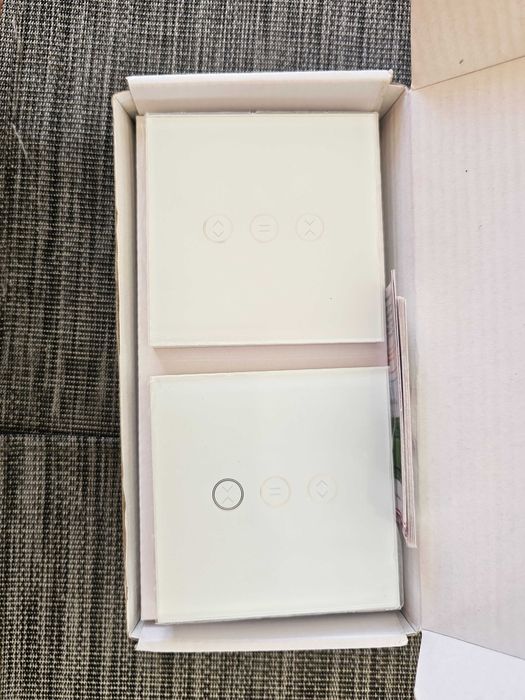 Doua Întrerupătoare UseeLink ZigBee pentru rulouri electrice, touch, Tuya Smart