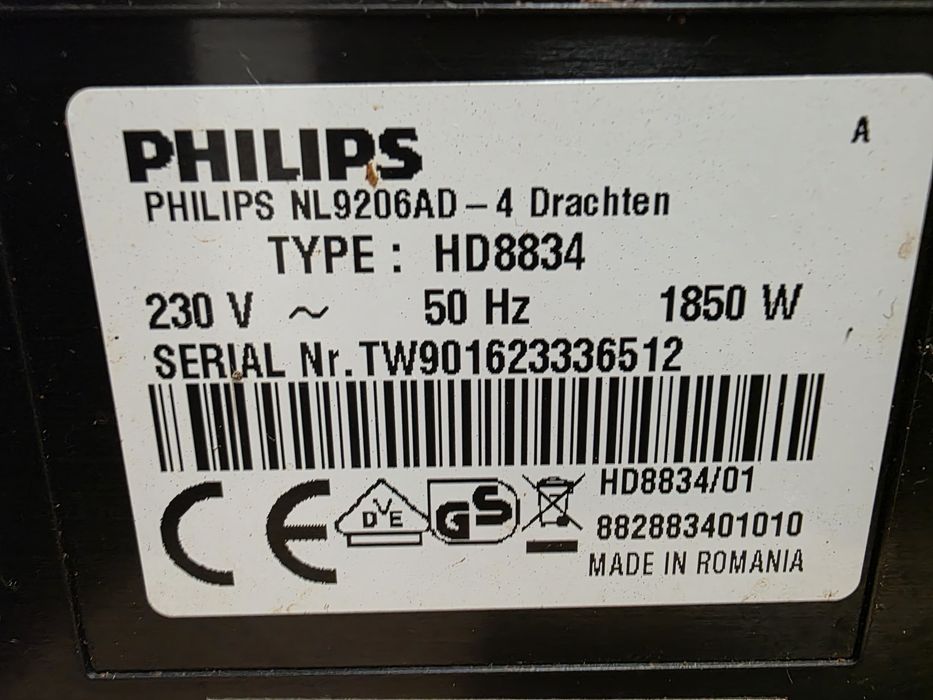 Philips Espressor de cafea EP3363 1850w, 15 bari 5 cafele