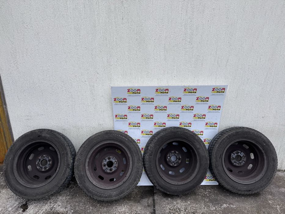 Set 4 roti complete jante otel cu anvelope vara 175 70 R14 Hyundai i20 i10 Accent Kia Rio Suzuki Swift  Mazda 2 DE 2008-2014