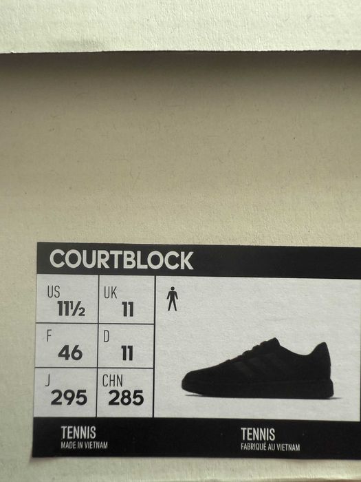 Adidas Courtblock | Черни | Перфектно състояние №46