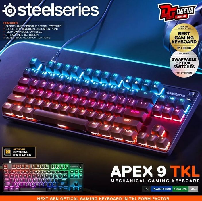 Steelseries Apex 9 mini/TKL Оптическая Клавиатура СКИДКА