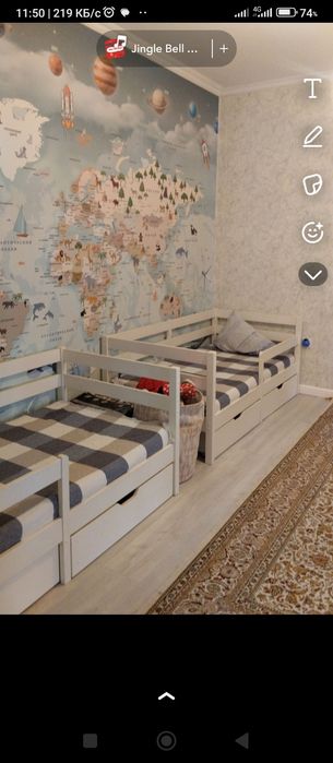 Кровати белые 2 шт