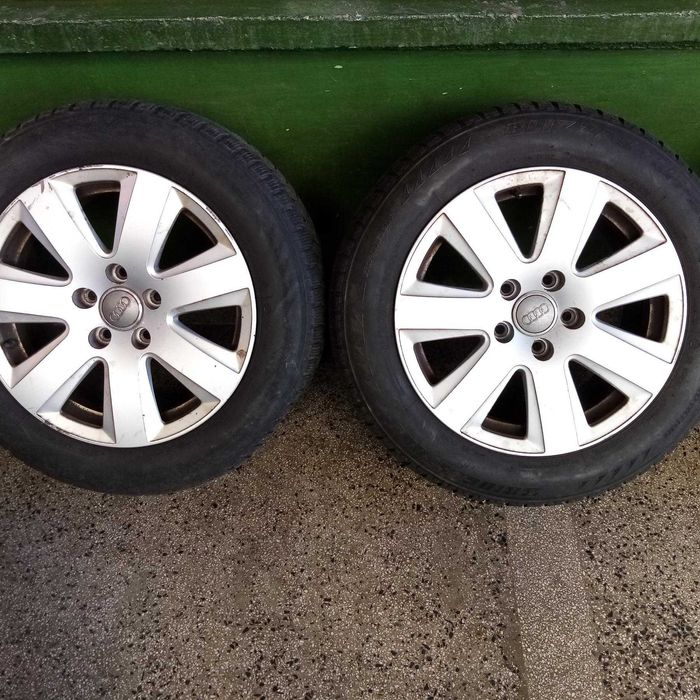3 бр. джанти за Ауди със зимни гуми 205/60/16