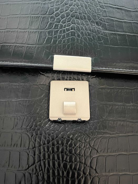 Geanta / servieta din piele naturala, stil diplomat, dama