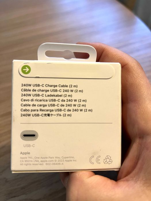 Кабель Apple USB-C 2м оригинальный, новый, запечатанный