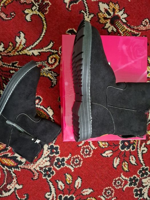 Ботинки полусажки на меху