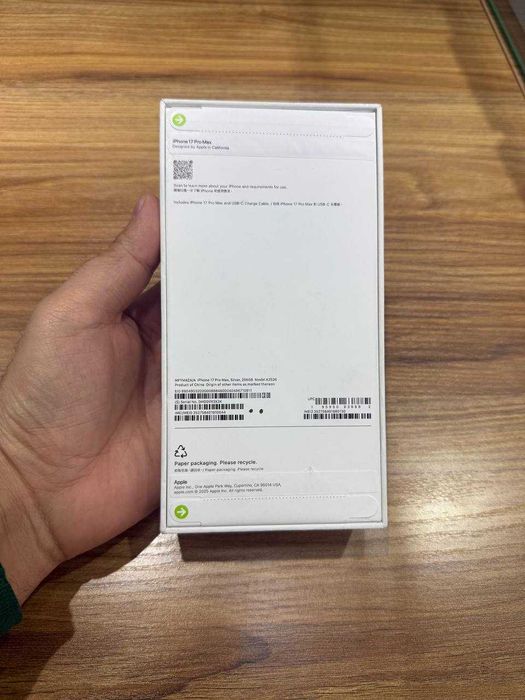 17 Pro Max 256 silver