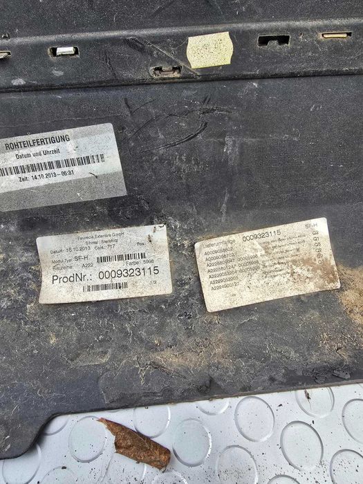 Задна броня AMG LINE за Mercedes S500 W222