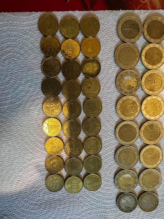 Monede de 1 euro,2 euro