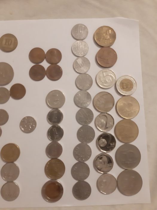 Colecții monede internaționale – Forint, Euro, România, UK – 1000 lei