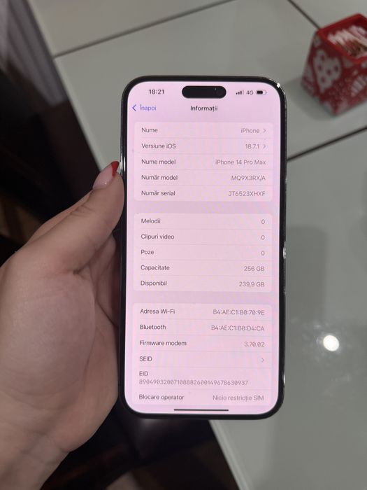 Iphone 14 pro max 256 GB