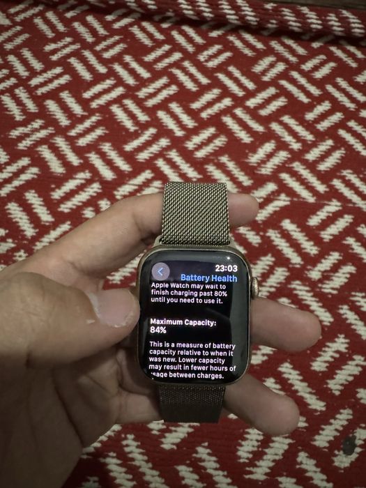 iWatch series 8 45mm Sapphire Milanese GPS+LTE