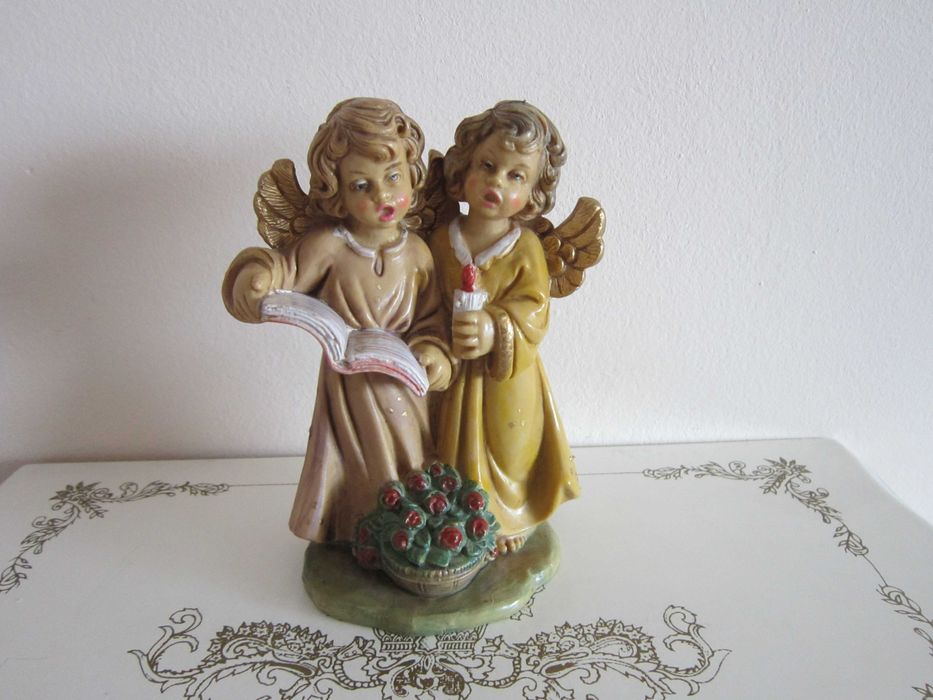 cadou deosebit rar Craciun Fontanini  Italia 1970 Angeli